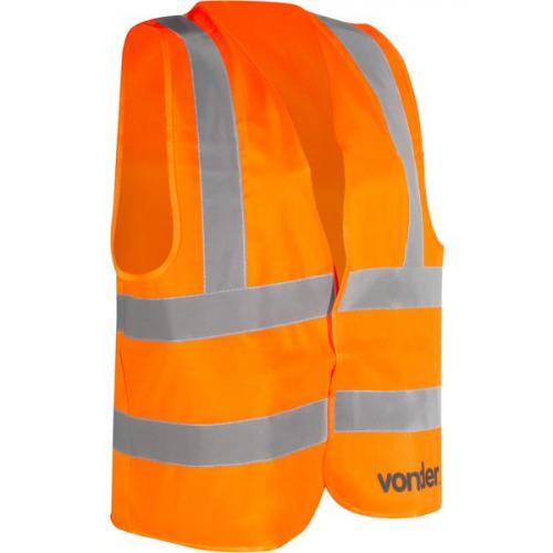 Colete refletivo tipo bluso sem bolso laranja - CV 103  