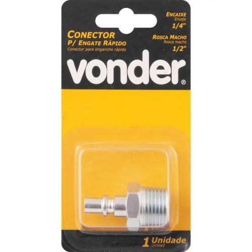 Conector com rosca macho 1/4 Conector com rosca macho 1/4