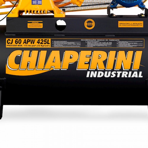 Compressor de ar 60 p�s 425L 15 hp 175 lbs trif�sico - CJ 60 APW 425L