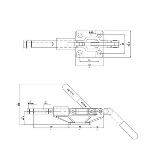 Grampo de aperto rápido torpedo ? GTPV 680 Grampo de aperto rápido torpedo ? GTPV 680