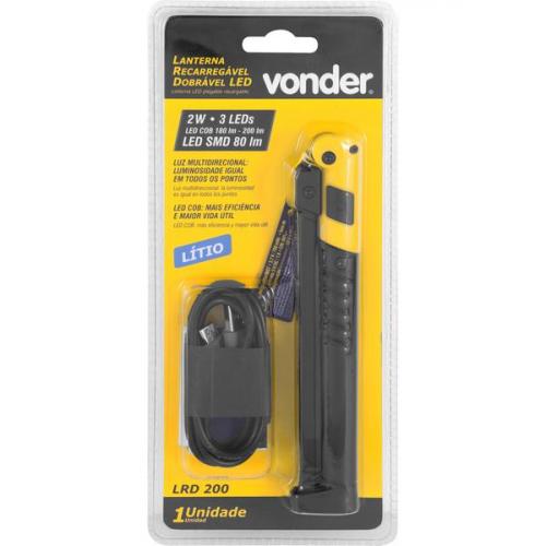 Lanterna recarregável dobrável LED - LRD 200 Lanterna recarregável dobrável LED - LRD 200