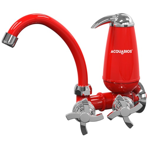 Torneira com filtro bica mvel de parede quadriseta - Acqua E05