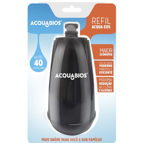 Refil blindado para torneira com filtro Acqua E05 Refil blindado para torneira com filtro Acqua E05