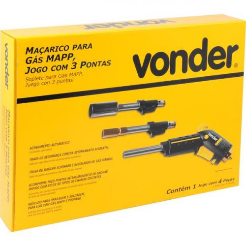 Ma�arico para g�s MAPP jogo com 3 pontas - 74.42.003.000