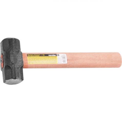 Marreta oitavada 1 kg com cabo de madeira envernizado - 30.78.001.000 Marreta oitavada 1 kg com cabo de madeira envernizado - 30.78.001.000