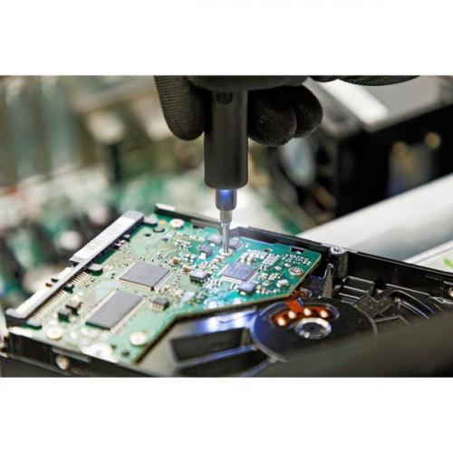 Parafusadeira de precis�o para celulares e eletr�nicos a bateria com estojo e 19 bits