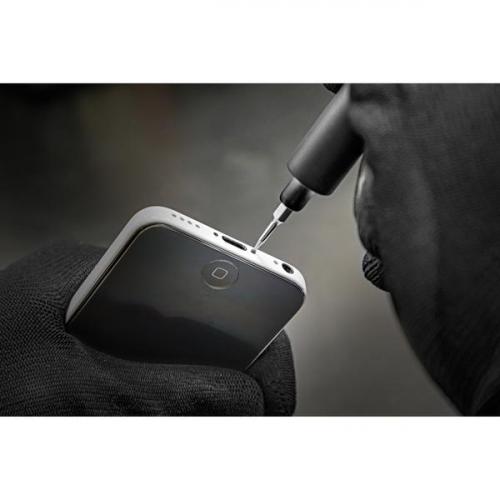 Parafusadeira de precis�o para celulares e eletr�nicos a bateria com estojo e 19 bits