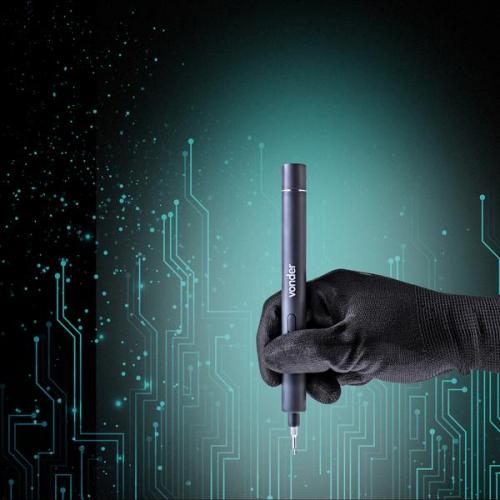 Parafusadeira de precis�o para celulares e eletr�nicos a bateria com estojo e 19 bits