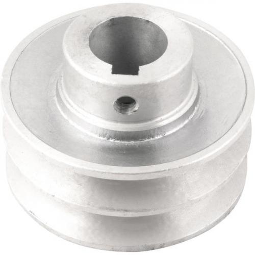 Polia de alumnio 2 canais perfil A 80 mm com furo de 24 mm  