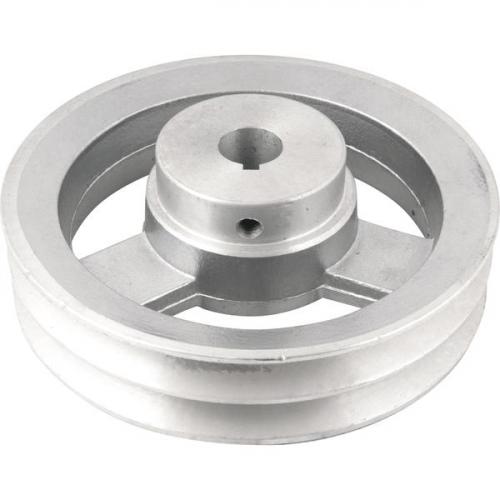 Polia de alum�nio 2 canais perfil A 150 mm com furo de 3/4