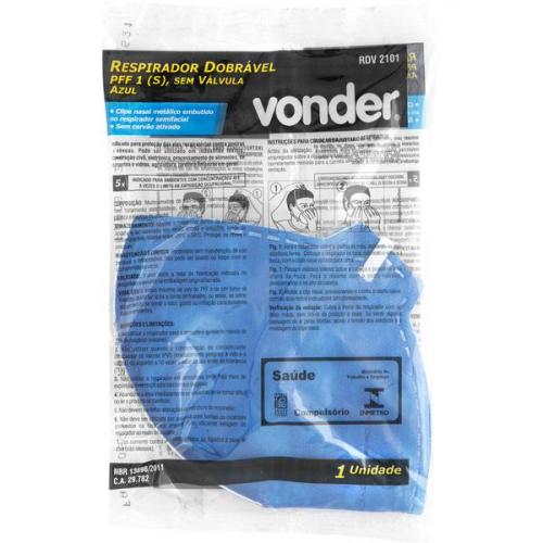 Máscara de proteção sem válvula PFF1 RDV 2101 azul Máscara de proteção sem válvula PFF1 RDV 2101 azul