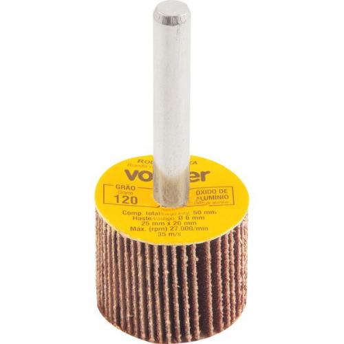 Roda de lixa 25 mm x 20 mm com haste gr�o 120 