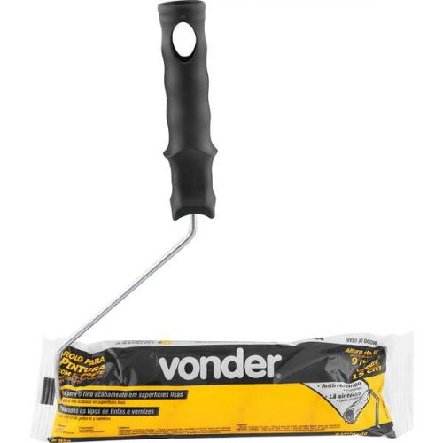 Rolo de lã para pintura antirrespingo 15 cm com suporte ? VD 959 Rolo de lã para pintura antirrespingo 15 cm com suporte ? VD 959