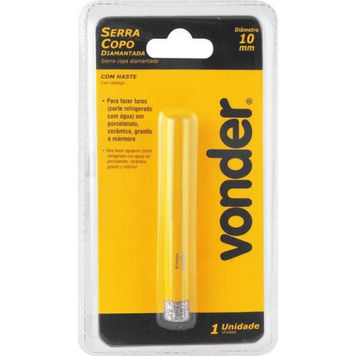 Serra copo diamantada 10 mm com haste 8,3 mm 