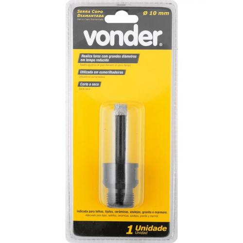 Serra copo diamantada 10 mm para esmerilhadeira 
