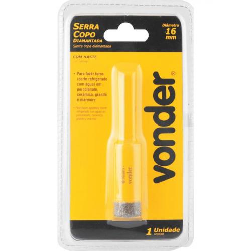 Serra copo diamantada 16 com haste de 8,3 mm 