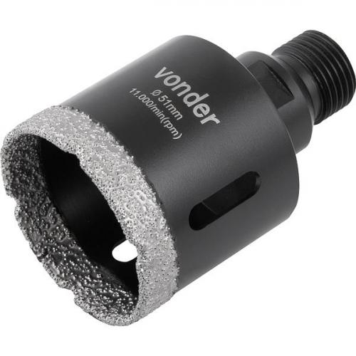 Serra copo diamantada 51 mm para esmerilhadeira