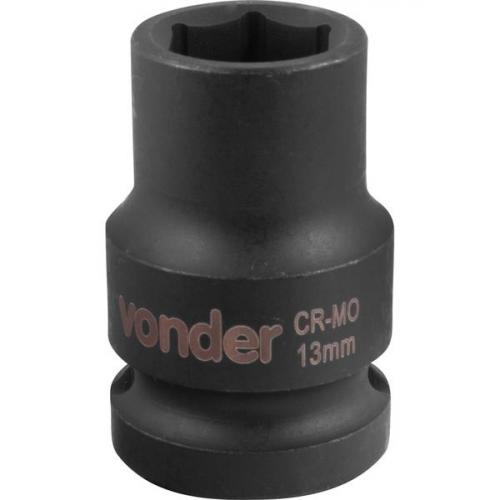 Soquete sextavado de impacto 13 mm encaixe 1/2