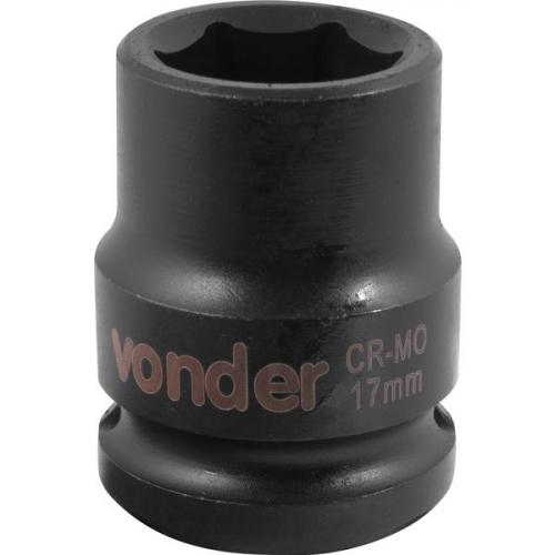 Soquete sextavado de impacto 17 mm encaixe 1/2