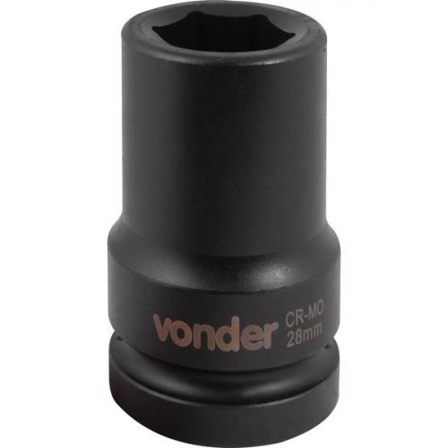 Soquete sextavado de impacto longo 28 mm encaixe 1