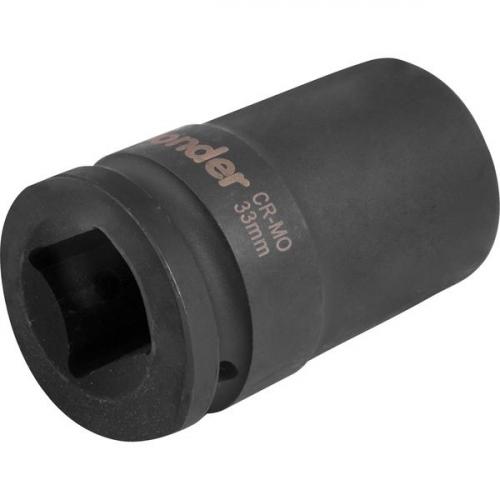 Soquete sextavado de impacto longo 33 mm encaixe 1
