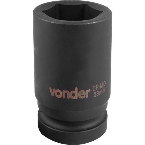 Soquete sextavado de impacto longo 38 mm encaixe 1