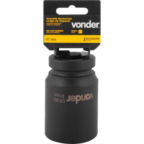 Soquete sextavado de impacto longo 41 mm encaixe 1 Soquete sextavado de impacto longo 41 mm encaixe 1