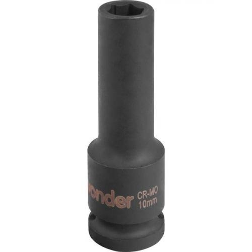 Soquete sextavado de impacto longo 10 mm encaixe 1/2
