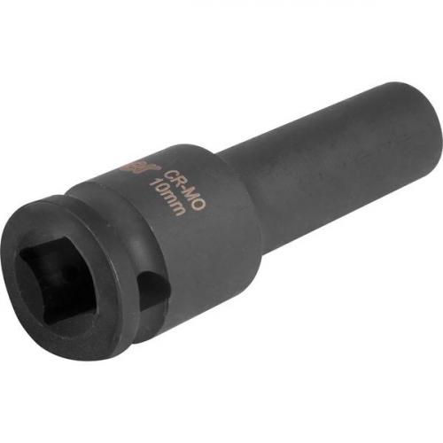 Soquete sextavado de impacto longo 10 mm encaixe 1/2