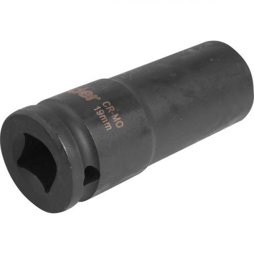 Soquete sextavado de impacto longo 19 mm encaixe 1/2