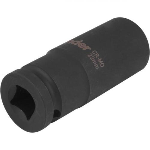 Soquete sextavado de impacto longo 22 mm encaixe 1/2
