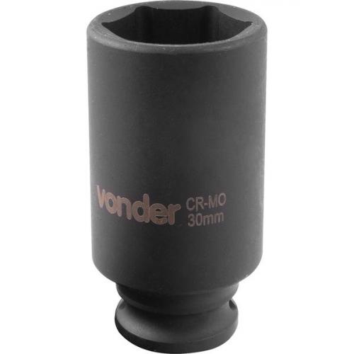 Soquete sextavado de impacto longo 30 mm encaixe 1/2