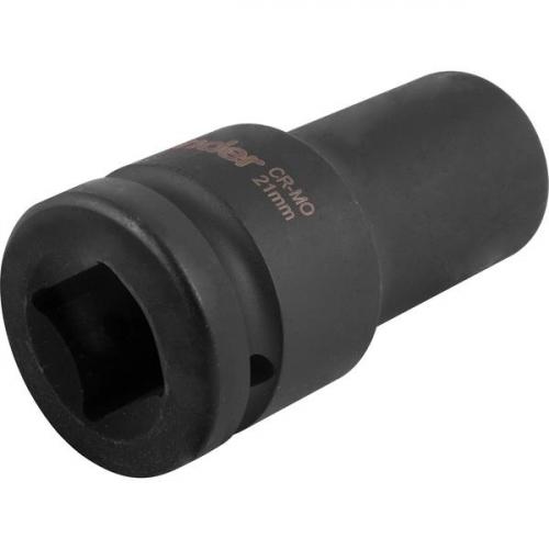 Soquete sextavado de impacto longo 21 mm encaixe 3/4 Soquete sextavado de impacto longo 21 mm encaixe 3/4