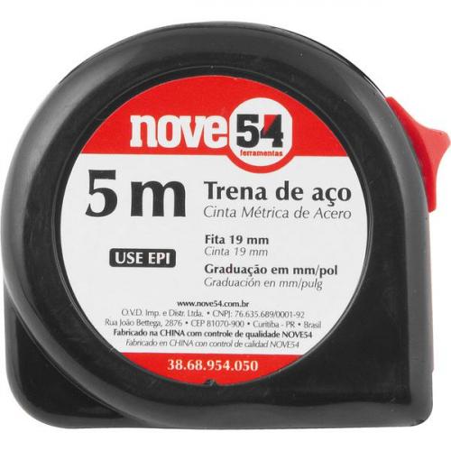 Trena curta de ao 5 m x 19 mm