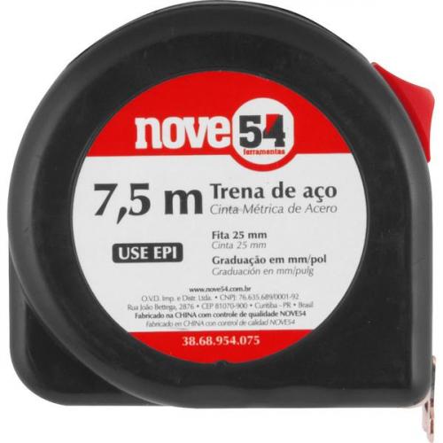 Trena curta de ao 7,5 m x 25 mm 