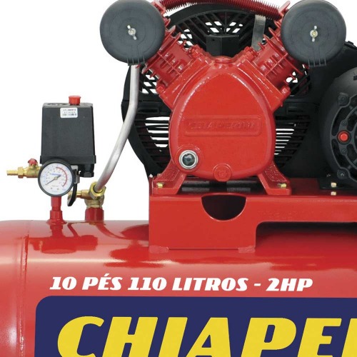 Compressor de ar 10 p�s 110L 2 hp 140 libras monof�sico - 10/110 RED