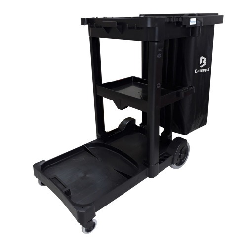 Carro funcional com bolsa 90L América Black - CFBLACKT Carro funcional com bolsa 90L América Black - CFBLACKT