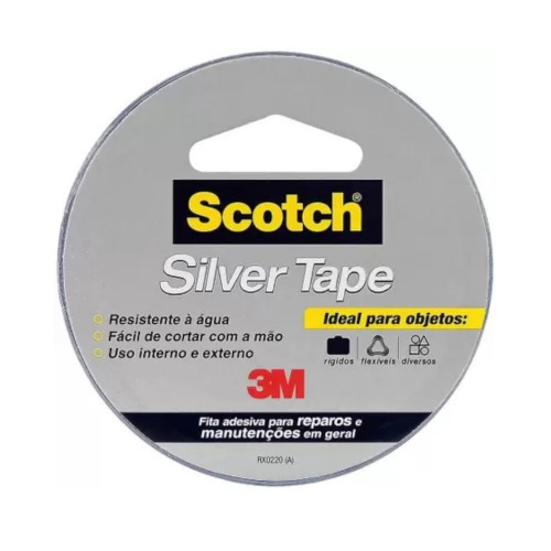 Fita adesiva 45 mm x 25 m - Silver tape Fita adesiva 45 mm x 25 m - Silver tape