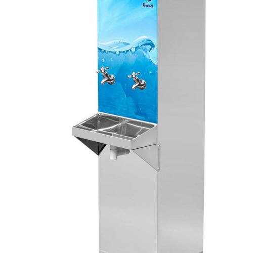 Bebedouro industrial de coluna 25 litros em aço inox - B25 220V Bebedouro industrial de coluna 25 litros em aço inox - B25 220V