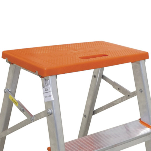 Escada banqueta de alumnio 2 degraus + patamar - ESC0071