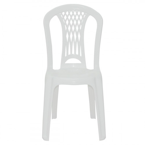 Cadeira pl�stica sem bra�os branca - Laguna
