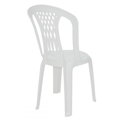 Cadeira pl�stica sem bra�os branca - Laguna