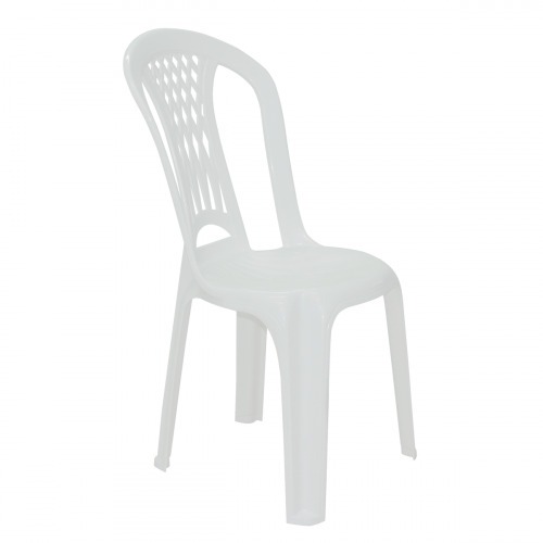 Cadeira pl�stica sem bra�os branca - Laguna