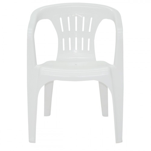 Cadeira plstica com braos branca - Atalaia