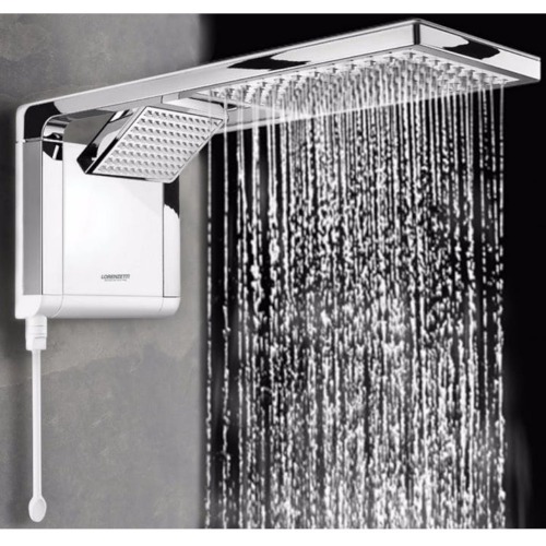 Chuveiro eletrônico 7800 watts 220V branco cromado - Acqua Duo Ultra Chuveiro eletrônico 7800 watts 220V branco cromado - Acqua Duo Ultra