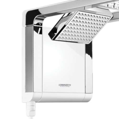 Chuveiro eletrônico 7800 watts 220V branco cromado - Acqua Duo Ultra Chuveiro eletrônico 7800 watts 220V branco cromado - Acqua Duo Ultra