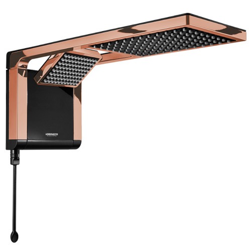 Chuveiro eletrônico 6800 watts 220V preto rosê gold - Acqua Duo Ultra Chuveiro eletrônico 6800 watts 220V preto rosê gold - Acqua Duo Ultra