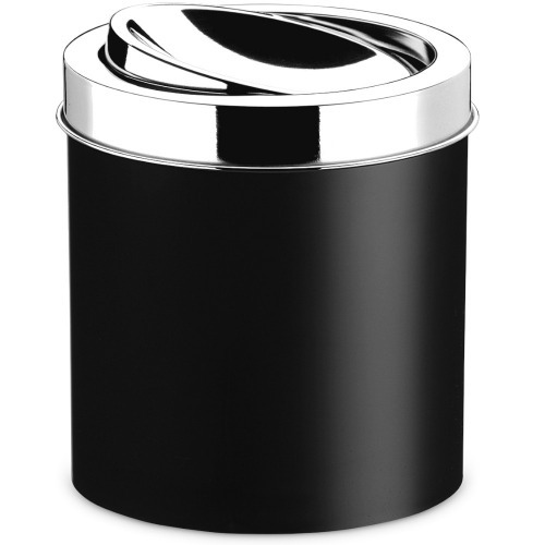 Lixeira plstica com tampa bascular inox 5,4L - 3401/252