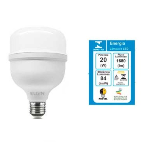 Kit 10 Lâmpadas led super bulbo 20W 1680 lúmens branca fria - A80 110V/220V Kit 10 Lâmpadas led super bulbo 20W 1680 lúmens branca fria - A80 110V/220V