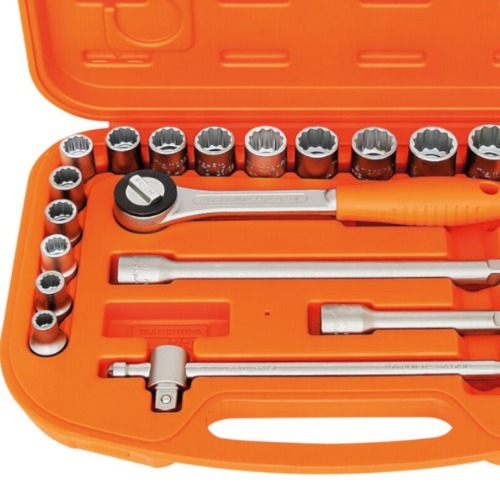 Jogo de soquete estriado 3/8 a 1.1/4